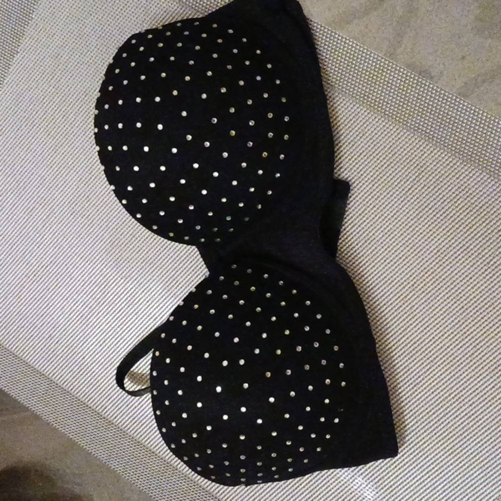 Removable Strap Rhinestone Bra - Picture 3 of 7